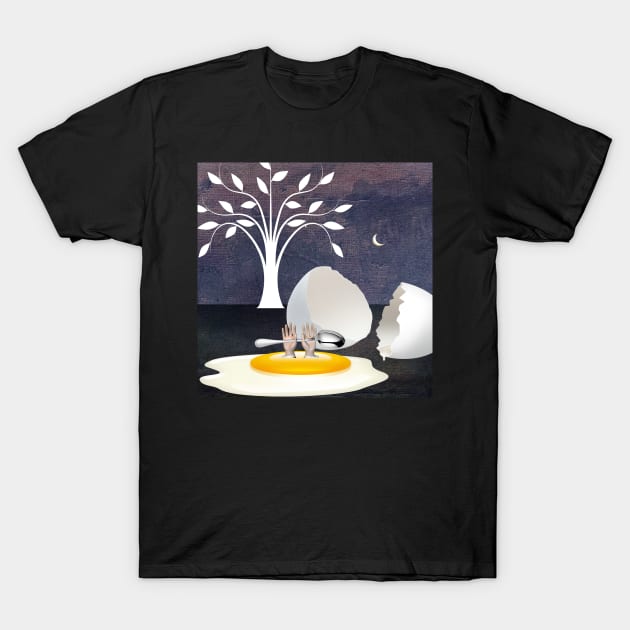 Rise and Shine Or Go To Work On An Egg T-Shirt by Taluula